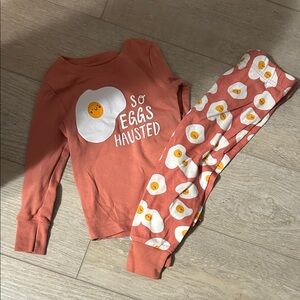 Old Navy Egg-Themed Kids Pajama Set - Orange
